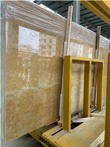 Italy Marmo Giallo Reale Marble Macular Yellow Slab Tiles