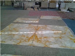 Italy Siena Gold Marble Small Slabs Polished For Interior Design Use