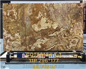Persian Tiger Onyx Onice Wooden Slab