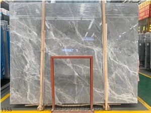 Turkey Hermes Gray Marble Slabs Polished For Building Stone