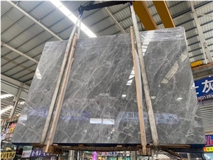 Turkey Hermes Gray Marble Slabs Polished For Building Stone