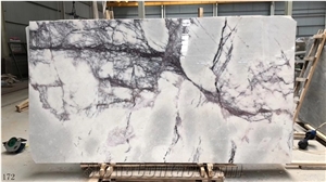 Turkey Incense Plum Marble Middle Slabs For Indoor Flooring