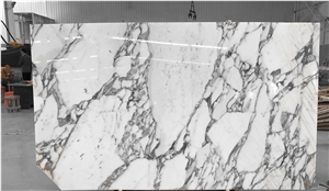 Classic Natural Marble Arabescato Black Vein Slabs