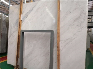 White Volakas Marble Polished Dining Table Tops
