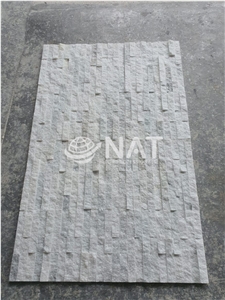 Vietnam Crystal White Marble Split Face Wall Cladding