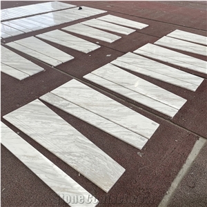 High Quality Good Design Volakas White Marble Stairs Step