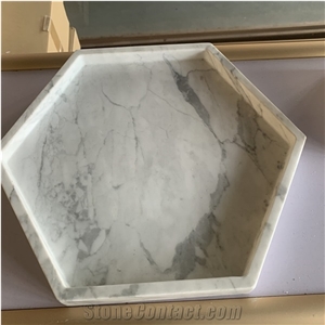 New Style Customised Marble Dish Cake Stand Food Plates Set