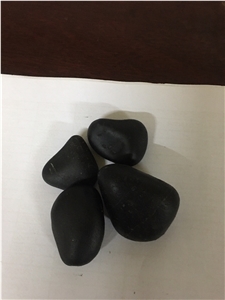 Black Pebble Stone Tumbled