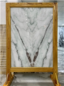 Carrara Marble Slabs In Bundled With Special Veins