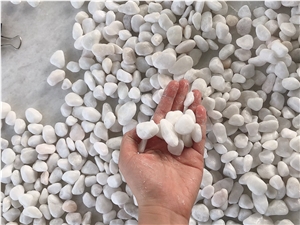 Cheapest Pure Snow White Pebble Stone For Landscaping