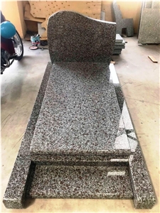 Tombstone Light Grey Granite Headstone