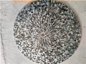 MOP Bathroom Floor Mosaic White Pearl Shell Mosaic Pattern