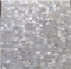 White Pearl Shell Mosaic Panel MOP Mosaic For Cabinets Door