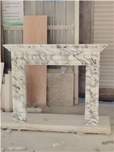 Indoor Marble Modern Design Fireplace Mantel For Home