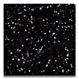 Black  Galaxyterrazzo Black Precast Terrazzo Cement Terrazzo