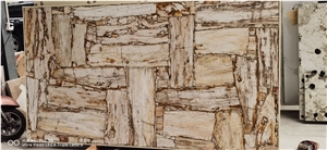 Square Petrified Wood Slab,Semiprecious Stone