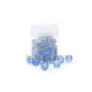 Blue Textured Vase Filler Glass Marbles For Home Decor