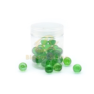 Clear Green Vase Filler Glass Pebble -Marble Balls For Kids