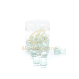 Clear White Vase Filler Glass Marble Balls For Kids