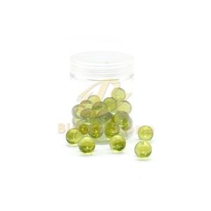 Clear Yellow Vase Filler Glass Marble Balls For Kids