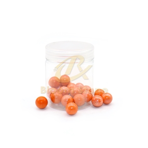 Orange Vase Filler Glass Marble Balls For Kids