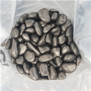 High Quality Black Polished Pebbles For Garden 25Kg Packag