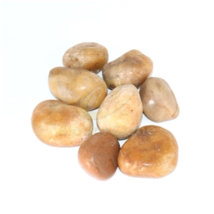 High Quality Yellow Polished Pebble For Garden
