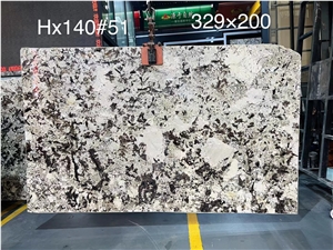 Top Quality Snow White Flower Granite For Wall Slab