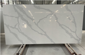 White Calacatta 3200*1600*20 Mm Polished Artificial Stone Slabs
