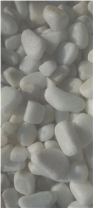 Decorative Pure White Marble Pebbles