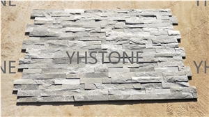Grey Natural Slate Stacked Stone Veneer Wall Panels