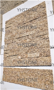 Yellow Natural Quartzite Stacked Stone Veneer Wall Panels