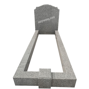 Grey Combined Headstone