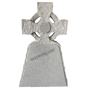 UK Grey Cross Celtic Headstone