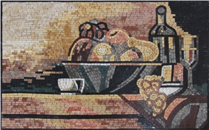 Kitchen Wall Mosaic- Pietra Dura Handmade Mosaic
