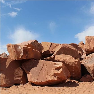 Utah Red Sandstone-Cherokee Red Sandstone Boulders