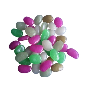 Decorative Transparent Colored Glass Pebbles
