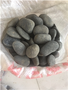 Dark Grey Black Pebble Stone For Garden