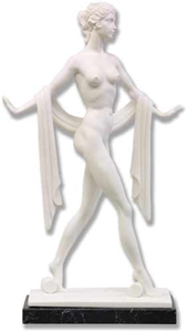 Garden Lady Sculpture Sexy Nude Woman Marble Statue
