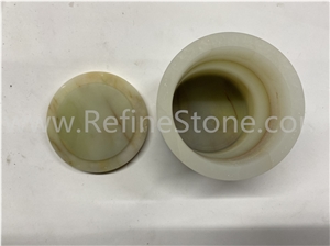 Refine Stone Supply Onyx Stone Marble Candle Jar