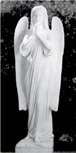 White Marble Hand Carved Blessed Mother Virgin Mary Statues
