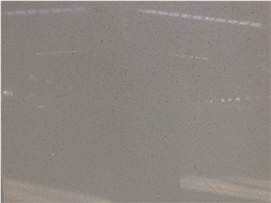 Premium Quality Light Grey Quartz Slab With Coarse Particle