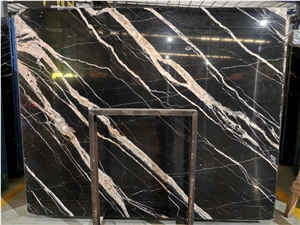 China Marquina Marble,White Stripe In Black For Project