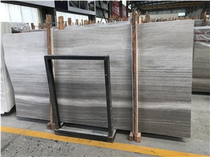 Grey Wood Grain Marble,Wooden Grey Marble Slab&Tiles