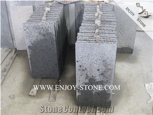 Machine Cut/Sawn China Grey Volcanic Lava Stone Tiles&Slabs