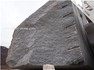 Natural Split New China Black /Hebei Black Granite Blocks