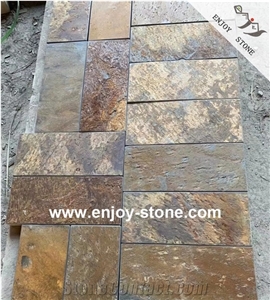 Slate,Rustic/Golden,Wall Cladding / Floor Paving, Paver