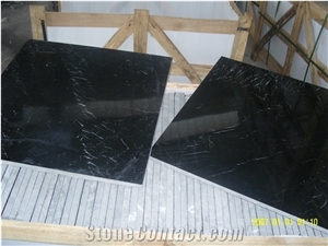 China Original Black Marquina Marble Slab