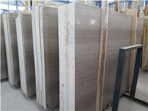 Grey Wood Grain Marble Polished Slabs & Tiles From China