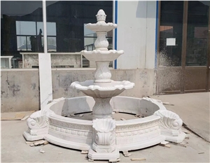 New Customized White Marble Water Fountain